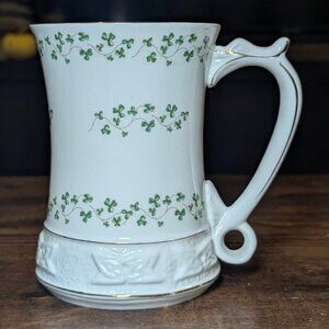 Vintage Royal Tara Irish Fine Bone China Shamrock Coffee Mug Galway Ireland